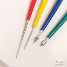 

Manual DIY accessories tools jewelry beads manual reaming needle glue blocking reamer 4-piece set