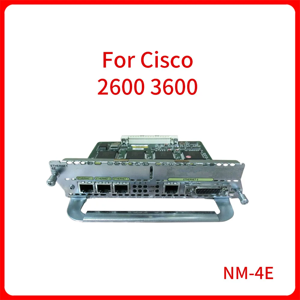 Original Ethernet Card Lan Network Adapter 4-port 10M port module For Cisco 2600 3600 Router Switch NM-4E | Компьютеры и офис
