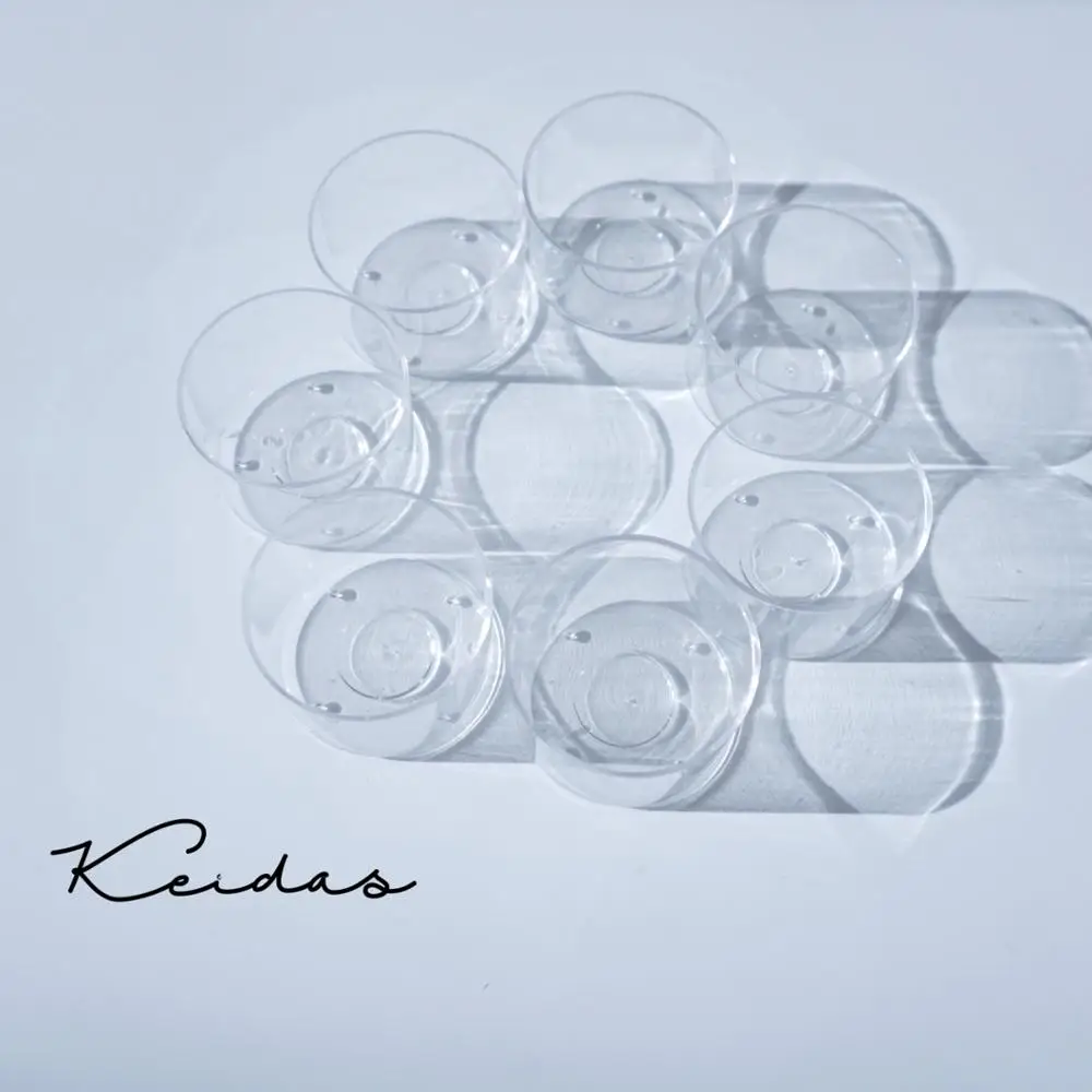 10pcs 39.5x27.5mm Round Shape Clear Polycarbonate Candle Containers for DIY Wedding Candle Making