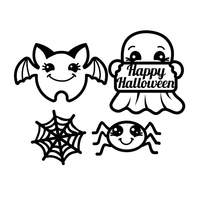 

DiyArts Happy Halloween Dies Animal Metal Cutting Dies for Card Making Scrapbooking Dies Embossing Cuts Craft New 2019 Dies