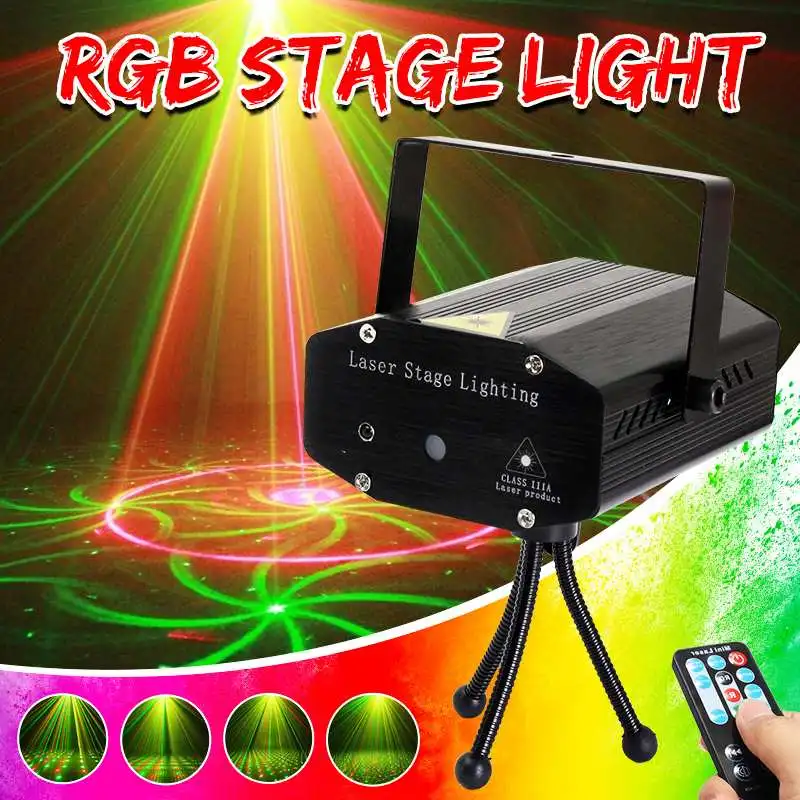 

LED Laser Lights Projector stage light Sound Activated Auto Flashing Led Stage Lights for DJ Disco Party Show with Controller