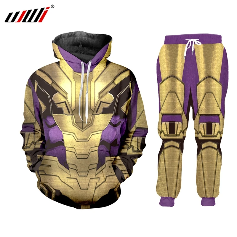 

UJWI Men Tracksuit 2-piece set 3D Print Cavalieri Unisex Hoodie Streetwear Cosplay Casual Pants Sudadera Hombre Sportswear