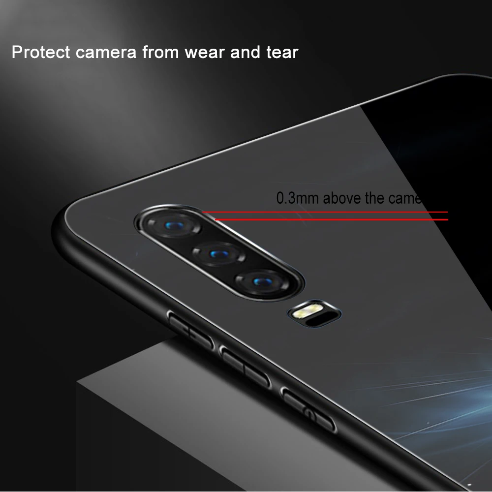 ciciber Luxury Vogue Cute Glass Case for Huawei P40 P30 P20 Honor 30 30S 20 10 Mate 40 30 20 P Smart 2020 2019 Lite Pro Funda