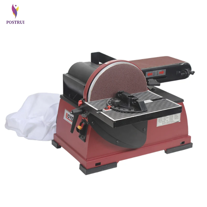 Electric Belt Sander Woodworking Sanding Machine Vertical Polishing Machine Grinder Ponceuse Sharpening Machine BD46