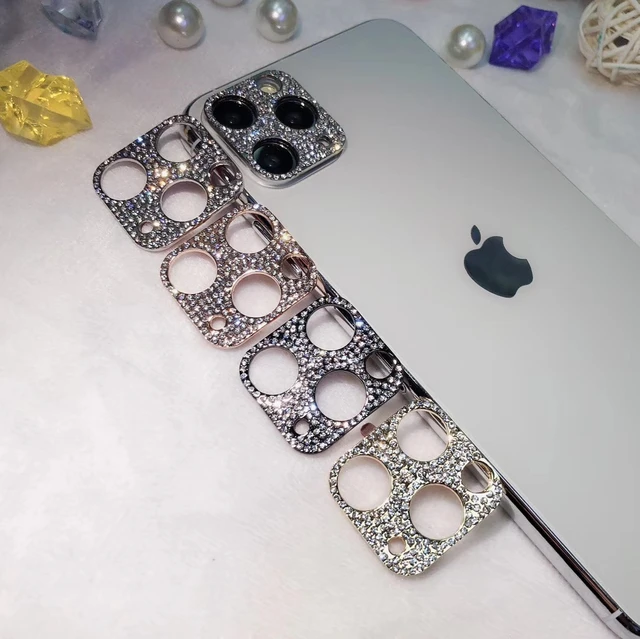 Bling Glitter Camera Protector for iPhone 15 14 Pro Max Plus 13 12