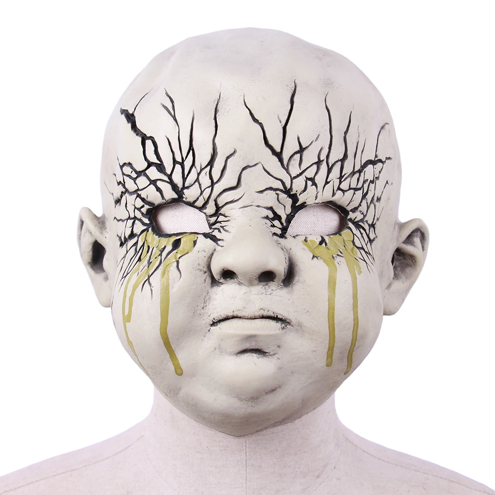 Zombie Ghost baby Latex Mask Clown Cosplay Horrible Scary Masks Masquerade Halloween Party Decor Funny | Дом и сад