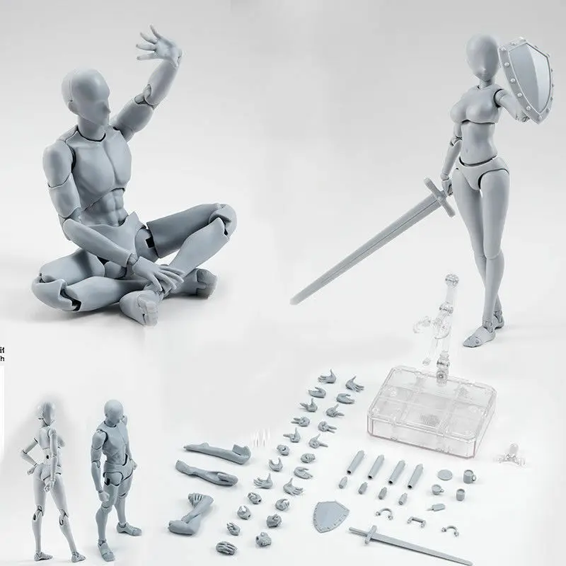 

Drawing Figures for Artists Action Figure Model Human Mannequin Man Woman w/Kits