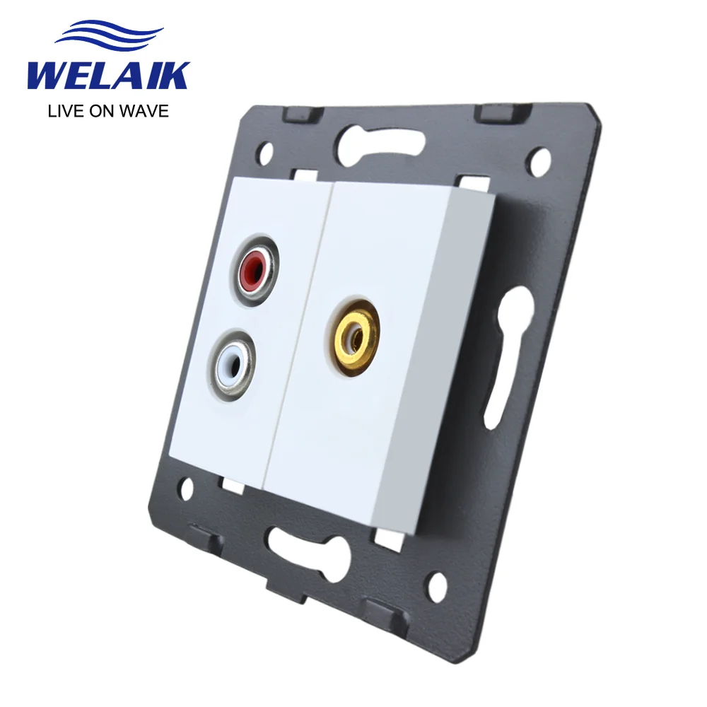 Запчасти для аудио и видеосъемки WELAIK европейский стандарт DIY настенная розетка
