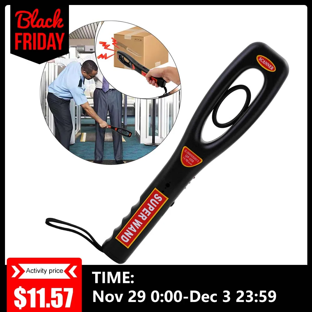 

Metal Detector Mobile Secure Instrument Handheld Precious Metal Detectors Sensor For Docks Schools Electronic Detection Checks