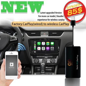 

Sinairyu Apple Wireless Carplay Dongle for Skoda Fabia/Octavia/Rapid iOS Navigation 2016-20 Mini USB Activator Car Play Adapter