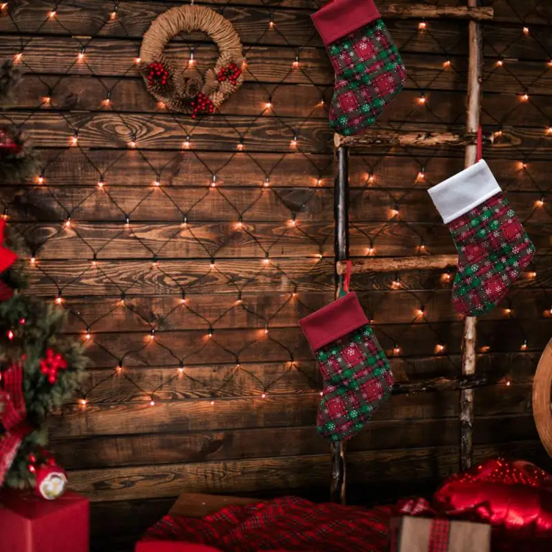 Подвеска в виде Санта-Клауса и снеговика, рождественские украшения, Новогодние рождественские носки, украшения для дома, Рождественские елочные украшения