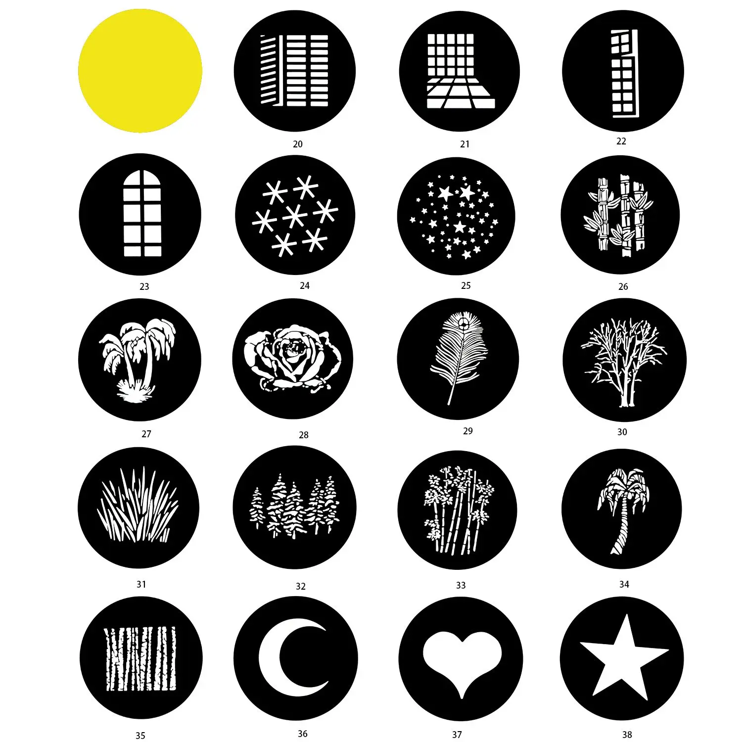 DIYOpticalConicalSnootBackgroundLightEffectProjectionFilm