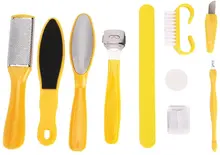 10PC Foot file Care Tool Pedicure Tools Foot File Callus Remover Set Foot Scrubber Kit Rasp Foot Exfoliating Scrubber Cleaner