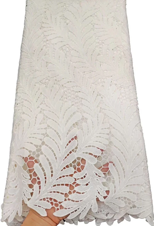 Нигерийский сиреневый шнур кружевной ткани молочный шелк водорастворимый платье кружево высокое качество кружева африканский гипюр кружевной ткани FTB80 - Цвет: AS PIC9