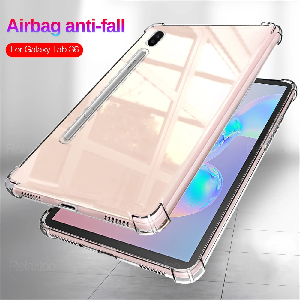 Shockproof Transparent Airbag Case For Samsung Galaxy Tab A7 10.4 A 8.0 10.1 S5e S6 Lite S7 Soft Tablet Silicone Cover