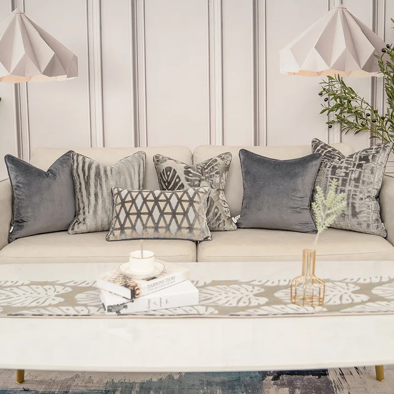 

Бархатная жаккардовая наволочка для дивана, 30 Х5, 0/45/50 см