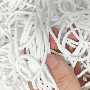 

500M 3mm Mouth Mask Elastic Band Mask Rope Rubber Band String Mask Ear Cord Round Elastic Band DIY Clothing Craft Accessories