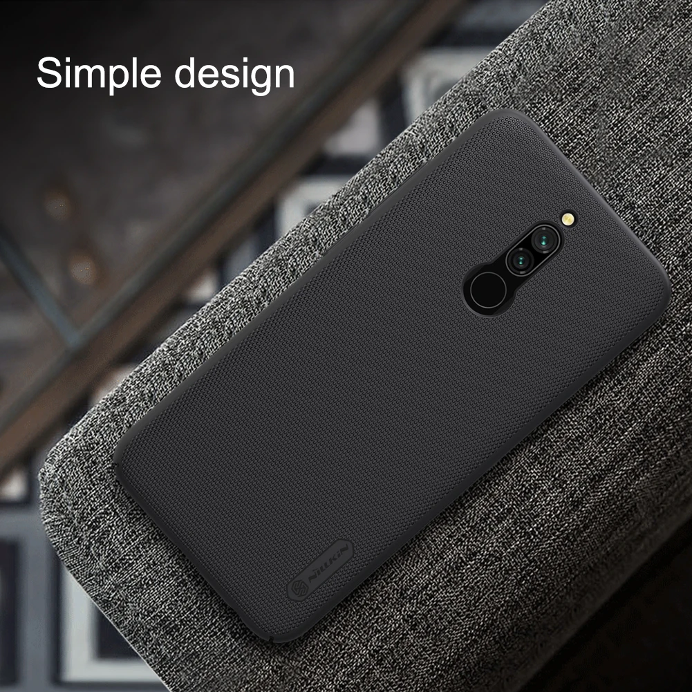 Чехол для Redmi 8 Nillkin матовый защитный жесткий чехол для Xiaomi Redmi 8 8A чехол с держателем для телефона