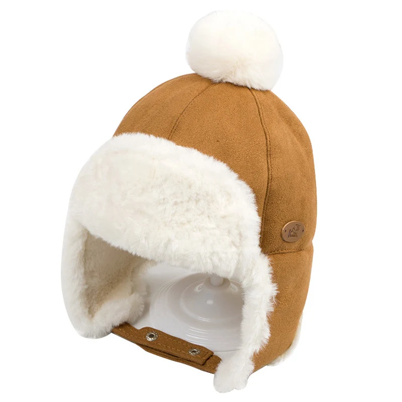 Solid Berets Hat for Baby Classic Petals Hat Pilot Hat Polyester Lined