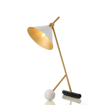 

Europe Post Modern Metal Desk Lamp Designer Personality Study Bedroom Bedside Lamp Model Between Exhibition Room Led Desk Lamp