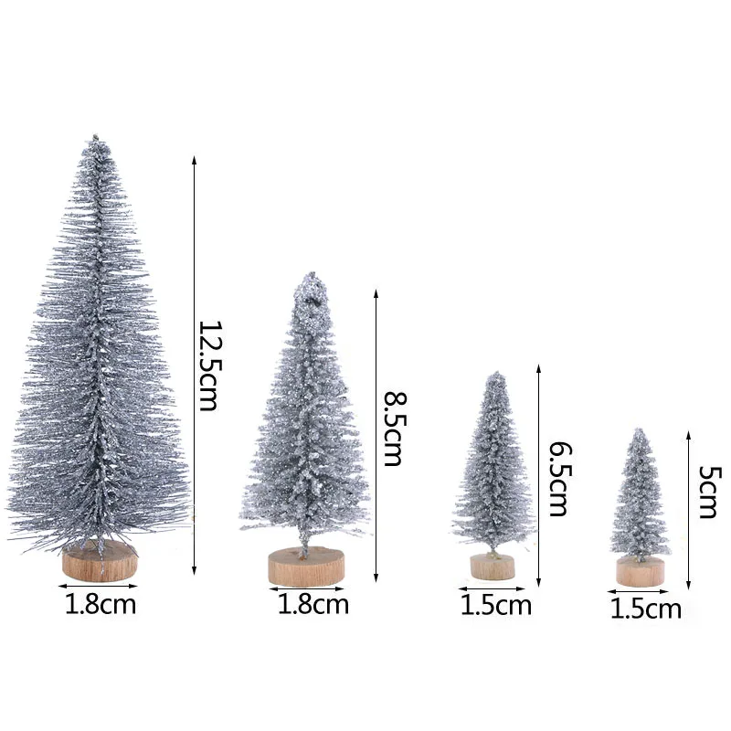 5/6. 5/8. 5/12. 5 см красочная мини Рождественская елка Снежный Мороз маленькая сосна Новогодняя Рождественская елка вечерние настольные украшения Рождественский орнамент Navidad