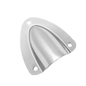 

2pcs Marine Grade Stainless Steel Midget Clam Shell Wire Cable Vent Cover Hose