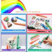28 Цвета/набор акриловых Краски Маркер для белой доски для Керамика стекло ROCK фарфоровая кружка дерево Ткань Холст Краски Инж