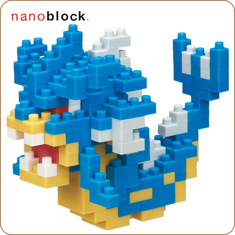 Nanoblock Покемон Пикачу NBPM 023 Gyarados 170 шт. аниме мультфильм алмаз мини микро блок