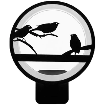 

New modern LED wall lamp pattern decor bedroom dining room living room interior lighting fixtures (Three birds)