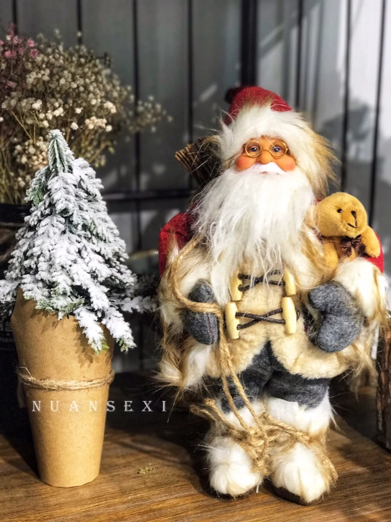 Креативные рождественские украшения, кукла Санта-Клаус, снеговик, лось, украшения, подарочная игрушка, кукла, Новогодние рождественские украшения для дома