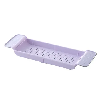 

Tub Bathtub Shelf Shower Organiser Retractable Drain Bathtub Rack Green 2020 New