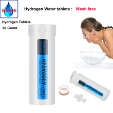 Gesicht waschen Nano Wasserstoff Reiche Tabletten 10000PPB Schwach Sauren Verbessern Haut Anti Oxidation Und Aging 60 Tabletten IHOOOH