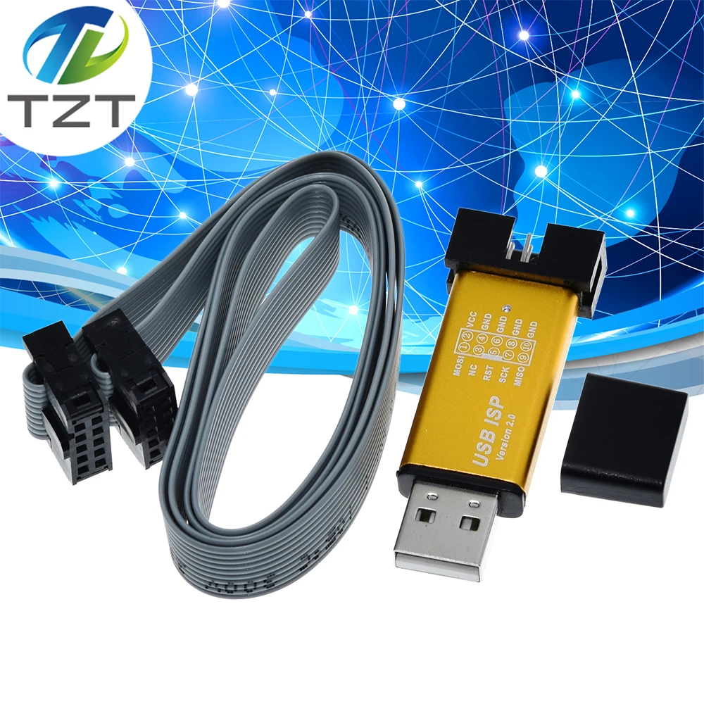 USBASP USBISP ISP программатор загрузчик для Arduino 51 ATMEL AVR с поддержкой 64 бит Win7 и 32 Win98 WinMe