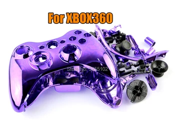 

1set For Xbox 360 Wireless Game Controller Plating Hard Case Gamepad Protective Shell Cover W/ Button Analog Stick Bumpers