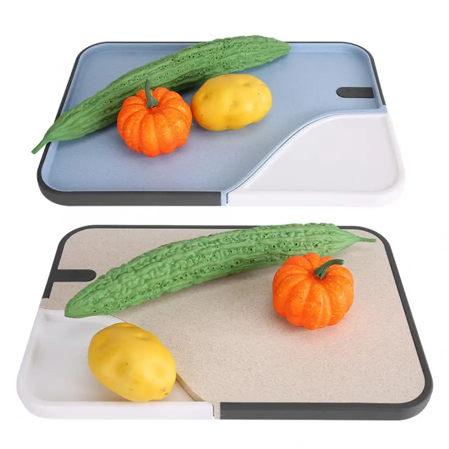 Durable Double-side Non-slip Fruit Vegetable Cutting Chopping Board for Home Kitchen Use Rectangle Classification Chopping Board