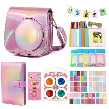

for Fujifilm Instax Mini 9 8 8+ Camera Accessories Bundle Kit Shoulder Strap Bag Case Photo Album Film Frame Filters Selfie Lens