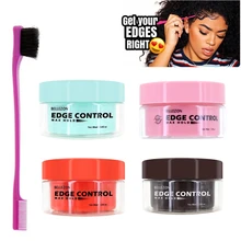 Creme de creme para cabelo, creme de cera para cabelo com controle de cachos, longa duração, quebrado, acabamento capilar-bálsamo frizz