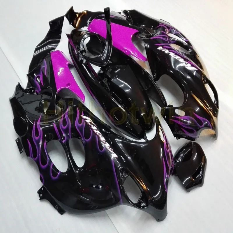 

Botls+Custom pink flames motorcycle fairing for GSX750F GSX600F 2003 2004 2005 2006 motor panels