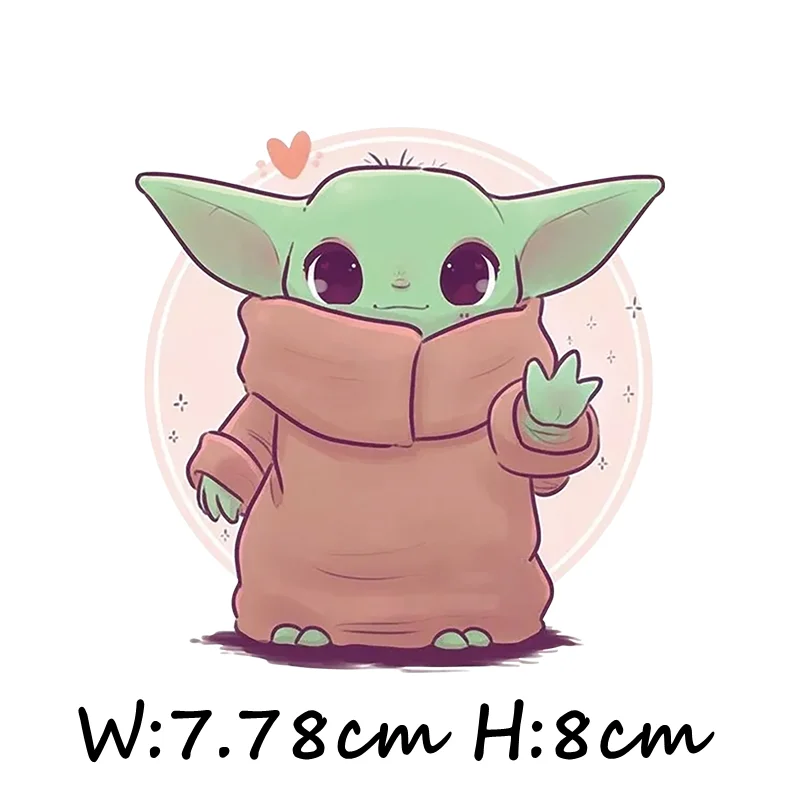 Baby Yoda Master Sticker Cool Star Wars Stitch Figure Patches For Backpack Diy Printing Iron On Tshirt Thermal Transfer Clothing Aliexpress