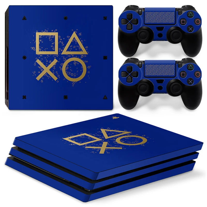 Skin Sticker Geometry Protective Vinyl Decal Cover for PS4 Pro Console and 2 Controllers GAMEGENIXX gamepad protective skin vinyl decal skins game console protective skin custom stickers gamepad protective cover game controller sticker