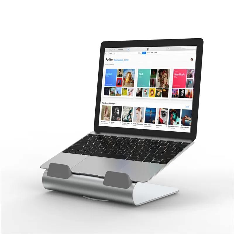 

360 rotating laptop stand Non-slip silicon notebook holder raise for macbook Aluminum alloy strong stand office supplies