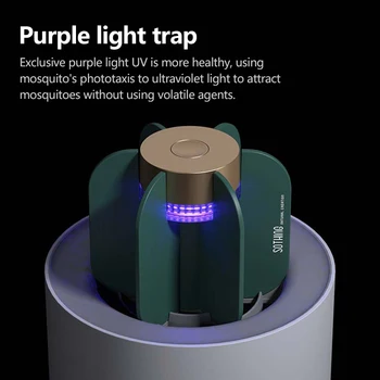 

USB Electric Mosquito Killer Lamp No Radiation Insect Killer Flies Trap Lamp Home Photocatalysis Mute Bug Zapper Repellent Lamp