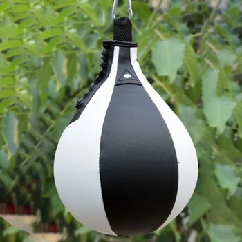 

Sport Fitness MMA Boxing Punching Speed Training Ball Hanging Pear Bag Exercise Durable PU Leather