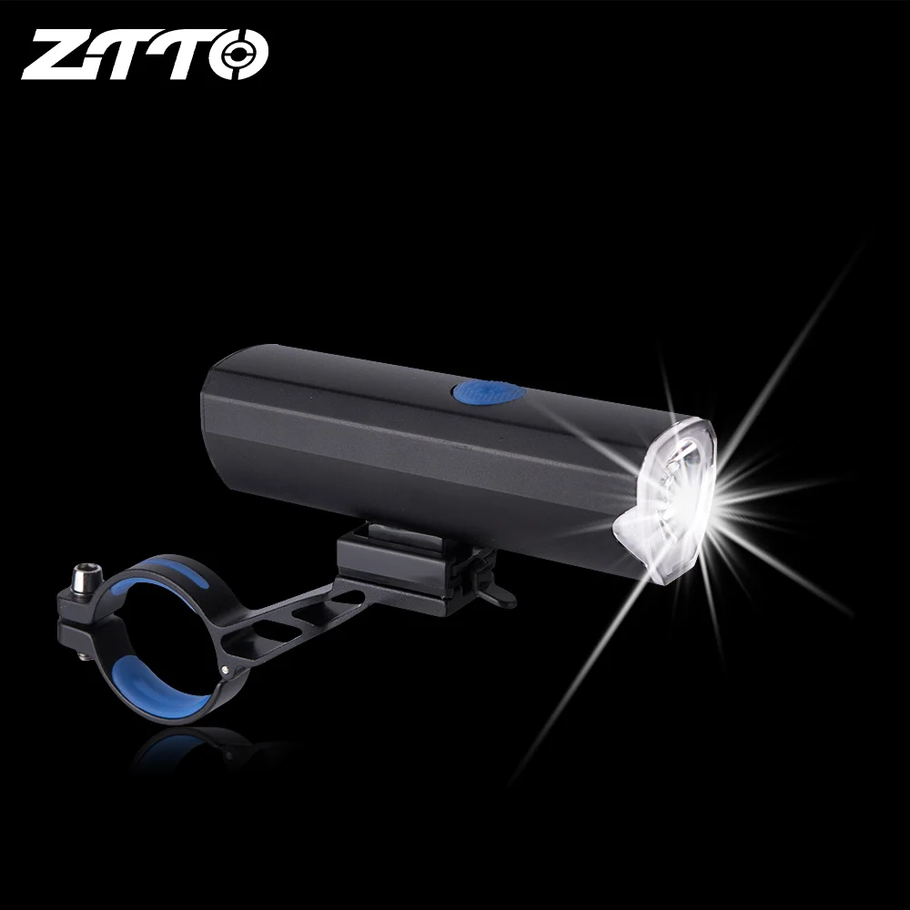 Велосипедный светильник ZTTO MTB из алюминиевого сплава, велосипедный светильник высокой яркости, светодиодный передний светильник с зажимом, головной светильник, водонепроницаемый светильник для подзарядки QL06