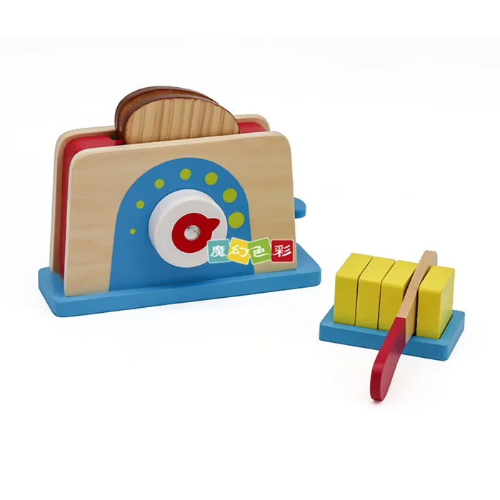 

Wooden Kitchen Supplies Play House Toys Children'S Educational Model Bread Machine Children Wooden Play House Toys