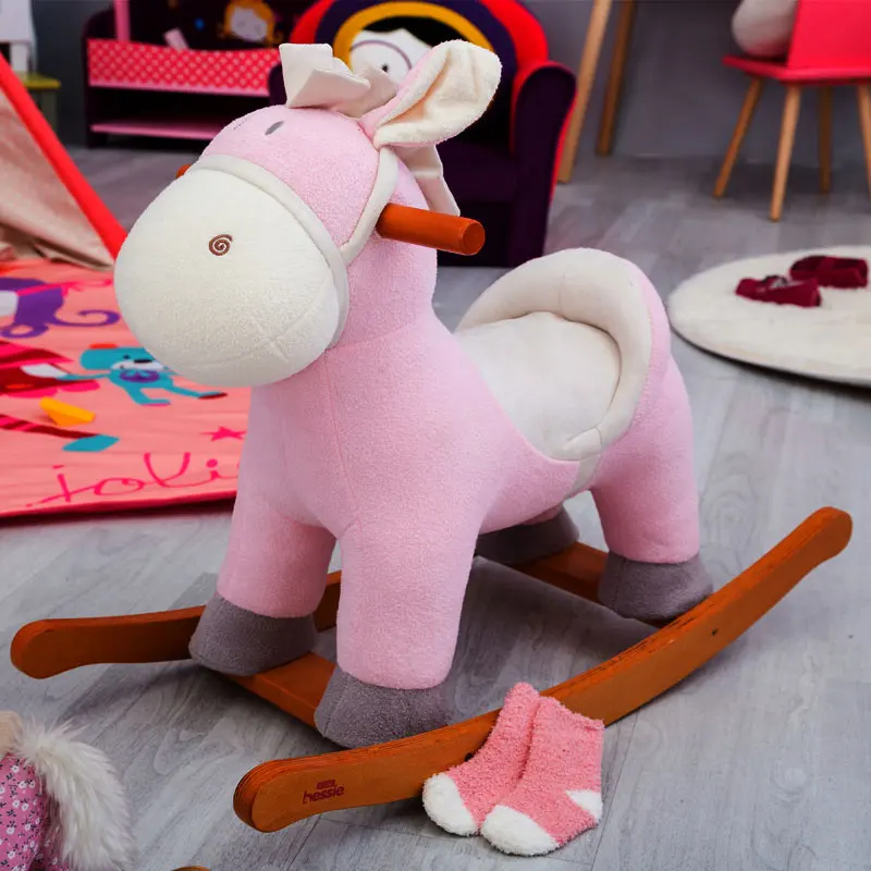 Children rocking horse rocking chair baby wood toys music holiday gift kids furniture rocking horse toddler chair rocking chair