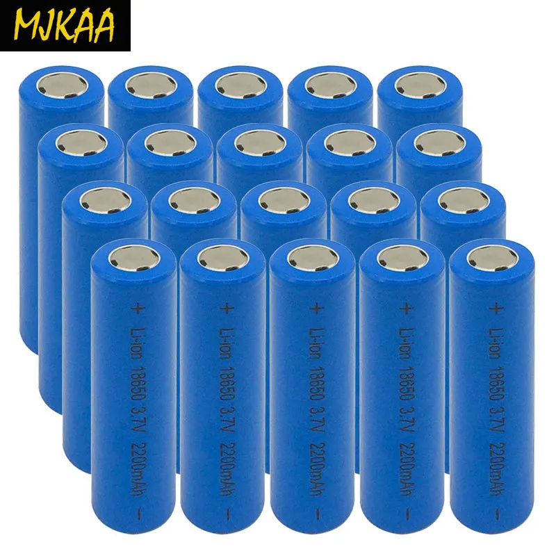 MJKAA 18650 3,7 в 2200 мАч батарея литий-ионная аккумуляторная большая емкость фонарик абсолютно