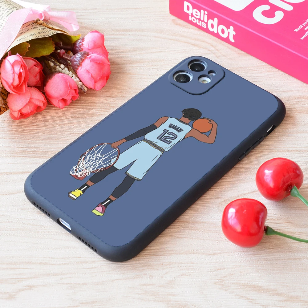 For iPhone Ja Morant And The Rim Print Soft Matt Apple iPhone Case case for iphone 7