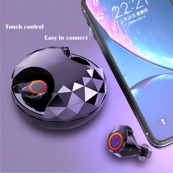 

2020 unique outlook running Bluetooth Earphones Wireless In-Ear 5.0 Tws T5 Waterproof Mini Headset 3D Stereo Sound Sport Earbud