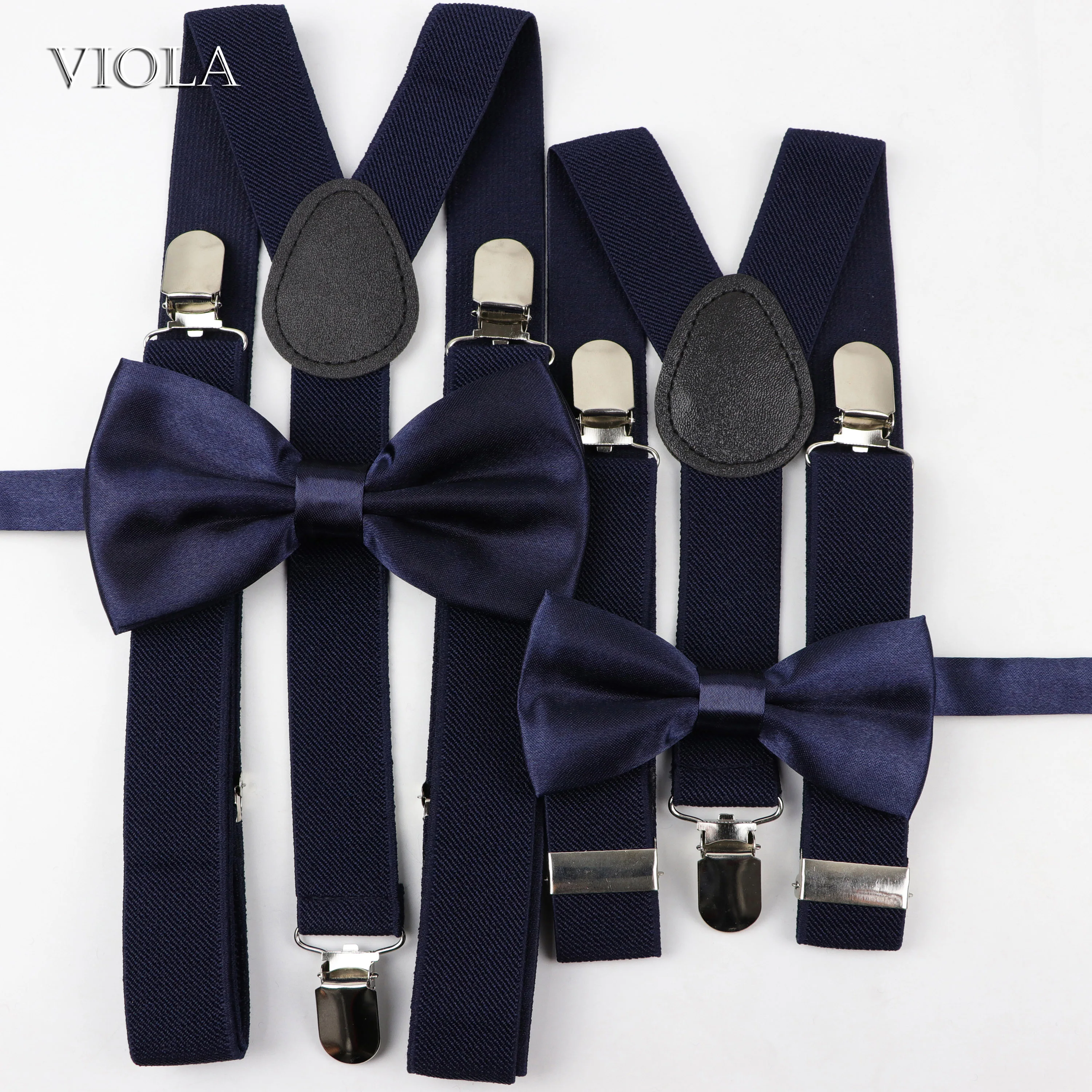 Однотонные подтяжки комплекты с бантом для мужчин женщин мальчиков девочек